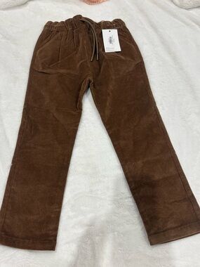 Boys Brown Corduroy Drawstring Pants - Size 7 - Appaman